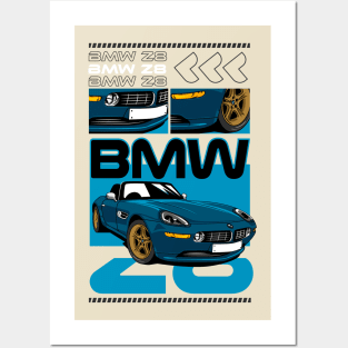 BMW Blue Posters and Art